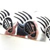 Hopi sterling silver overlay bear paw cuff bracelet