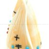 Zuni Carved Stone Sea Snail Shell Corn Maiden Fetish - Image 5