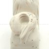 Zuni Felicia Martin Carved Stone Howlite Collie Fetish - Image 4