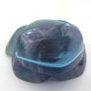 Zuni carved stone flourite frog fetish by Kenric Laiwakete