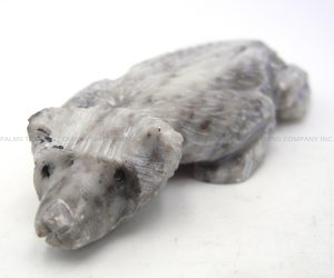 Zuni carved stone Picasso marble badger fetish by Scott Garnett