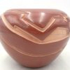 Santa Clara Vickie Martinez Handmade Red Carved and Polished Avanyu Bowl - Image 6