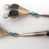 Zuni Multi-Stone Inlay and Sterling Silver Sunface Bolo Tie - Image 4