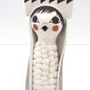 Acoma handmade and hand painted corn maiden figurine by Judy Lewis