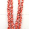 Santo Domingo red spiny oyster double strand necklace with multi-stone inlay shell pendant and matching earrings