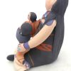 Jemez Mary Lucero Small Seated Storyteller Figurine with Two Children - Image 3