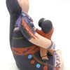 Jemez Mary Lucero Small Seated Storyteller Figurine with Two Children - Image 5
