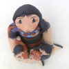 Jemez Mary Lucero Small Seated Storyteller Figurine with Two Children - Image 6