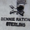 Navajo Bennie Ration Sterling Silver and Red Spiny Oyster Shell Shadowbox Style Frog Pendant - Image 3