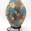 Mata Ortiz Bianca Arras Handmade, Hand Painted and Etched Flower, Butterfly and Hummingbird Vase - Image 3