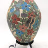 Mata Ortiz Bianca Arras Handmade, Hand Painted and Etched Flower, Butterfly and Hummingbird Vase - Image 5