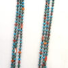 Santo Domingo triple strand turquoise, spiny oyster and olive shell heishi necklace