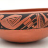 Hopi handmade and hand painted red polished bowl