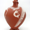 Mata Ortiz Rosario Veloz Handmade and Hand Painted Multi-Design Wedding Vase with Handmade Stand - Image 3