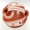 Mata Ortiz Rosario Veloz Handmade and Hand Painted Multi-Design Wedding Vase with Handmade Stand - Image 6