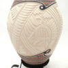 Mata Ortiz Martin Olivas Handmade, Painted and Etched Polychrome Bird Design Vase - Image 3