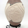 Mata Ortiz Martin Olivas Handmade, Painted and Etched Polychrome Bird Design Vase - Image 4