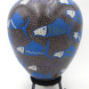 Mata Ortiz Efrain Lucero Andrew Handmade and Hand Painted Polychrome Fish Vase - Image 4