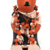 Cochiti/San Felipe seated bear storyteller with twelve cubs by Dena Suina
