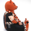 Cochiti/San Felipe Dena Suina Handmade Seated Bear Storyteller with Twelve Bear Cubs - Image 5