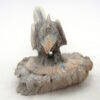 Zuni Todd Lowsayatee Carved Deer Antler Bird Fetish - Image 3