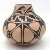 Santo Domingo Robert Tenorio Handmade and Hand Painted Double Fish Jar - Image 3