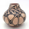 Santo Domingo Robert Tenorio Handmade and Hand Painted Double Fish Jar - Image 4