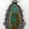 Navajo green turquoise and sterling silver pendant by Will Denetdale