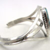 Navajo Elroy Chavez Turquoise and Sterling Silver Cuff Bracelet - Image 3