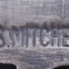 Navajo Eugene Mitchell Sandcast Sterling Silver and Denim Lapis Belt Buckle - Image 3