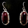 Navajo sugilite and sterling silver dangle earrings