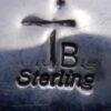 Navajo Tyler Brown Large Circular Lapis and Sterling Silver Pendant - Image 3