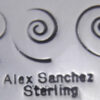 Navajo Alex Sanchez Sterling Silver and Turquoise Petroglyph Style Pendant - Image 3