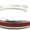 Zuni Coral and Sterling Silver Channel Inlay Cuff Bracelet - Image 3
