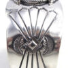 Navajo Will Denetdale Kingman Turquoise and Sterling Silver Cuff Bracelet - Image 3