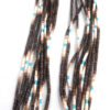 Santo Domingo Ramona (Bird) Calabaza Ten Strand Olive Shell and Turquoise Heishi Necklace - Image 3