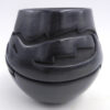 Santa Clara Vicki Martinez Black Polished and Carved Avanyu Jar - Image 3