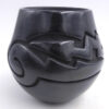 Santa Clara Vicki Martinez Black Polished and Carved Avanyu Jar - Image 6
