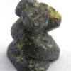 Zuni carved gaspeite snake fetish by Scott Garnett