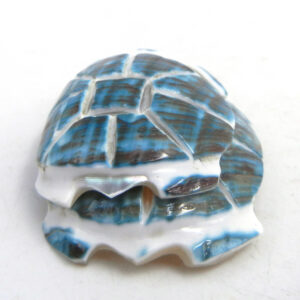 Zuni Cheryl Beyuka Carved Sea Snail Shell Piggy Back Turtles