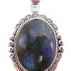 Navajo labradorite and sterling silver pendant
