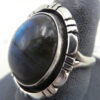 Navajo Lonnie Willie Labradorite and Sterling Silver Ring - Image 3