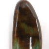 Santo Domingo green turquoise and sterling silver pendant by Ronald Chavez