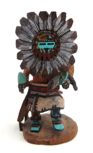 Hopi small sunface kachina doll by Kerry David