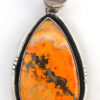 Navajo bumblebee jasper and sterling silver pendant