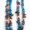 Santo Domingo Daniel Coriz Double Strand Multi-Stone and Sterling Silver Heishi and Inlay Necklace - Image 3