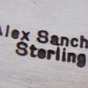 Navajo Alex Sanchez Sterling Silver and Turquoise Petroglyph Style Cuff Bracelet - Image 5