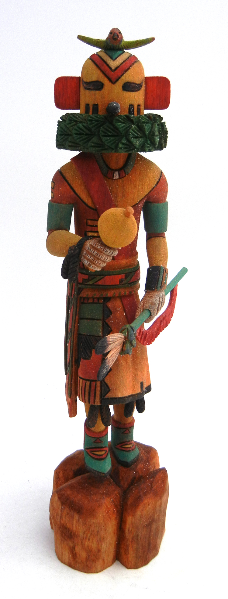 Hopi Tocha (Hummingbird) Kachina doll by Jocelyn Vote, carved in 1996