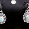 Navajo Dry Creek Turquoise and Sterling Silver Squash Blossom Necklace and Earring Set - Image 5