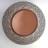 Acoma Kathy Victorino Large Handmade and Hand Painted Polychrome Lightning Pattern Jar - Image 3